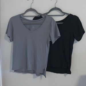 (2) short sleeve antique lululemon shirts